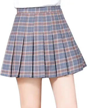 Women's Skirts High Waist Aline Pleated Mini Skirt Trendy Sports Cheerleading Casual Skirt