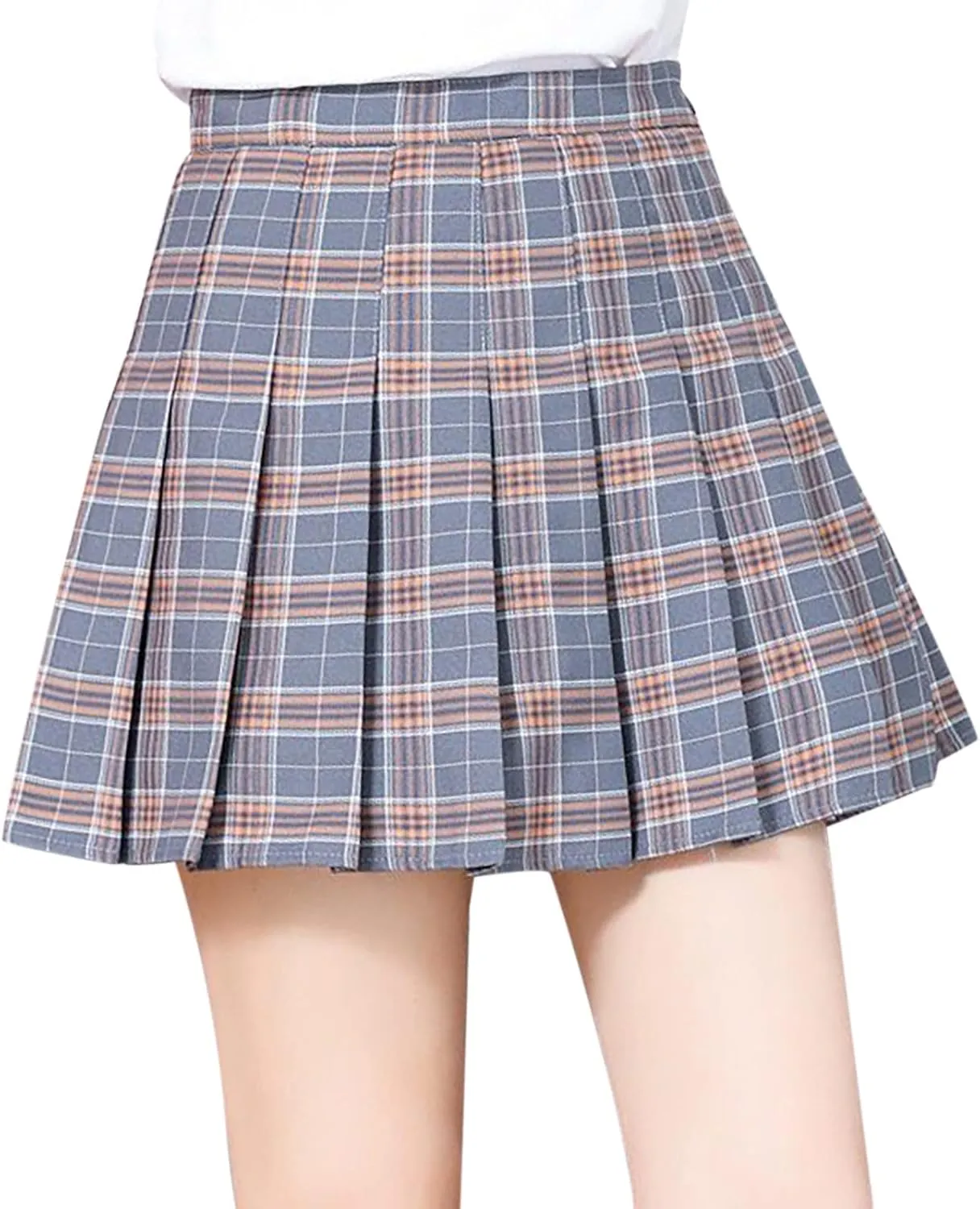 Women's Skirts High Waist Aline Pleated Mini Skirt Trendy Sports Cheerleading Casual Skirt