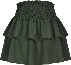 Womens Skorts Summer Casual Flowy Shorts A Line Elastic High Waist Mini Skirts Ruffle Tiered Layered Tennis Skirt