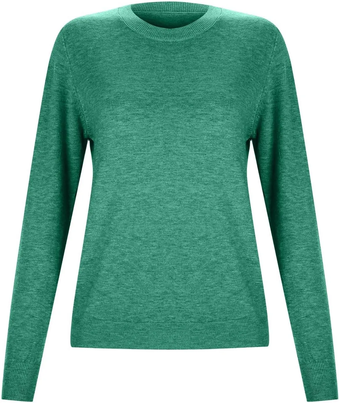 Women's Sweaters Cable Knit Crewneck Solid Color Long Sleeve Casual Soft Loose Fit Jumper Tops
