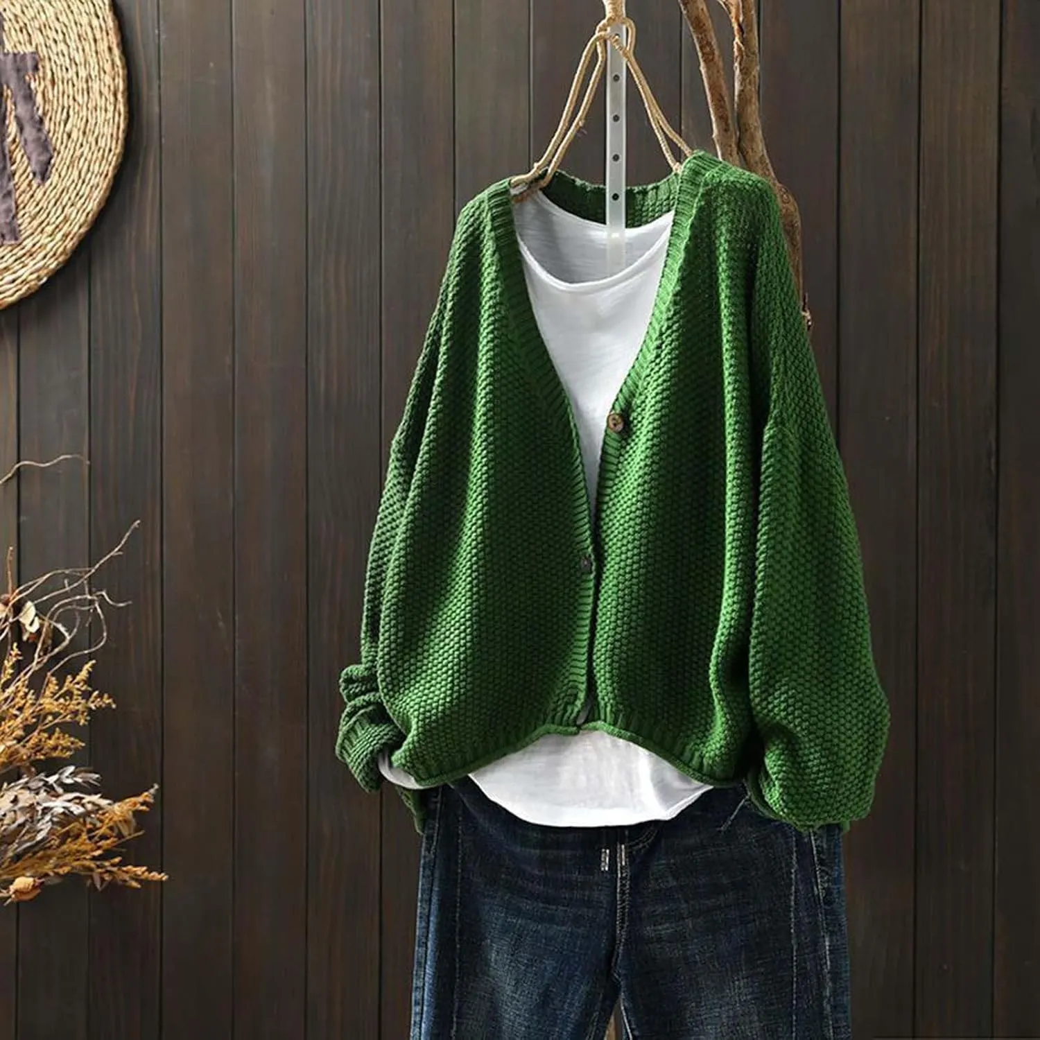 Women's Turtleneck Sweater 2024 Long Sleeve Knitted Ribbed Fall Casual Fashion Oversized Basic Knit Sweaters