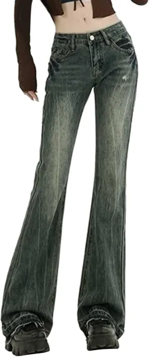 Womens Wide Leg Boyfriends Jeans High Waist Loose Distressed Denim Pants Suitable for All Leg Types All Kinds of People