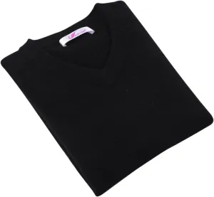 ZHILI Men's Perfect Slim Fit V-Neck Cashmere Sweater