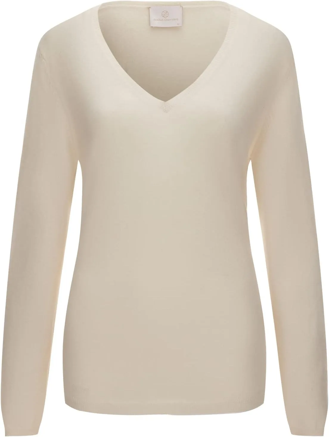 ZOEZOE Women Cashmere Sweater Womens Long Sleeve V Neck Pullover 100% Pure Cashmere Knitted Sweaters