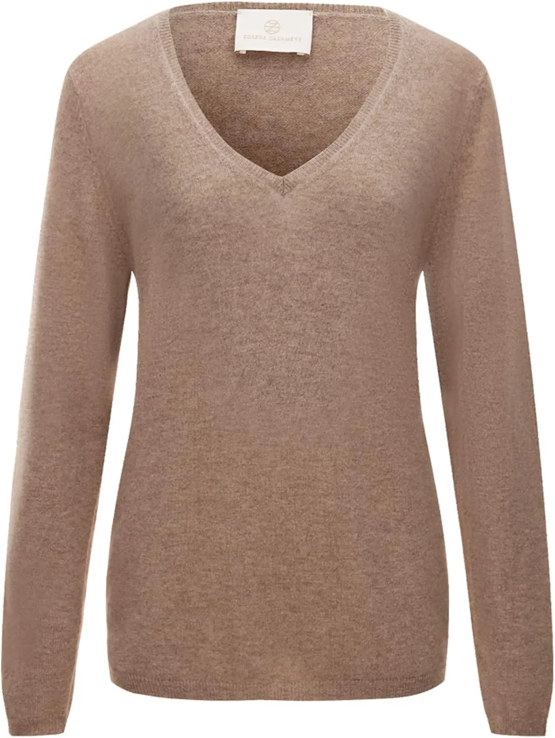 ZOEZOE Women Cashmere Sweater Womens Long Sleeve V Neck Pullover 100% Pure Cashmere Knitted Sweaters